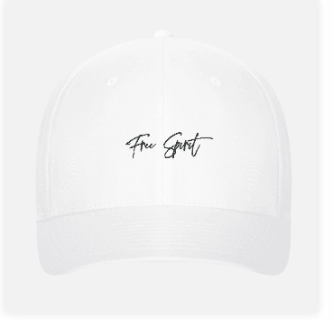 Free spirit baseball cap, free spirit embroidery